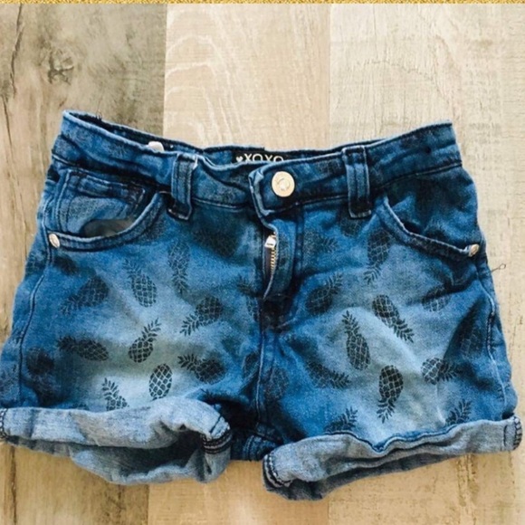 XOXO Other - Girls Pineapple Shorts Blue Jean Size 6 XOXO